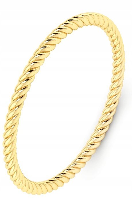 ZŁOTY PIERŚCIONEK OBRĄCZKA LINA DELIKATNY 333