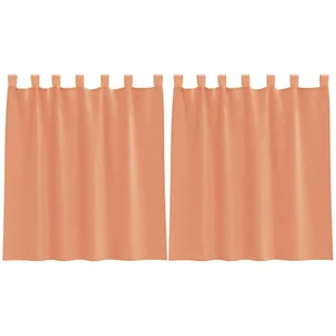 vidaXL Zasłony woalowe z kieszeniami na drążek 2 szt. Terakota - Zasłony vidaXL Zasłony woalowe z kieszeniami na drążek 2 szt. Terakota - Zasłony - miniaturka - grafika 1