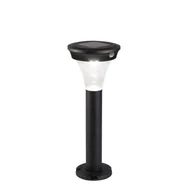 Lampy ogrodowe - Słupek ogrodowy solarny Markook 180 lm z czujnikiem ruchu czarny - miniaturka - grafika 1