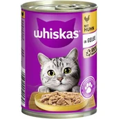 Mokra karma dla kotów - Whiskas Adult 1+ w galaretce 12 x 400 g Kurczak - miniaturka - grafika 1