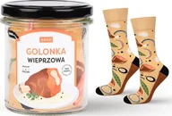Skarpety termoaktywne - Soxo Kolorowe Męskie Skarpetki SOXOgolonka wieprzowa w słoiku 4045 - miniaturka - grafika 1