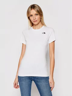 Koszulki i topy damskie - The North Face T-Shirt Simple Dome NF0A4T1AFN41 Biały Regular Fit - grafika 1