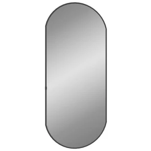 Lustro ścienne, czarne, 70x30 cm, owalne Lumarko - Lustra - miniaturka - grafika 4