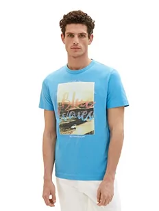 TOM TAILOR Koszulka męska 1036323, 18395-Rainy Sky Blue, XL, 18395 – Rainy Sky Blue, XL - Koszulki męskie - miniaturka - grafika 1