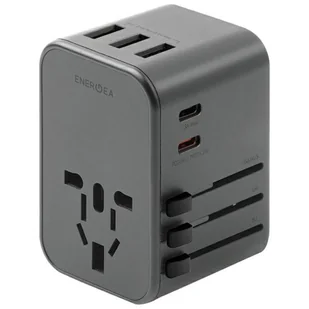 ENERGEA ład. siec. 3xUSB+2xUSB-C PD-PPS-QC 3.0 35.5W 3A2C adapter 4w1 US/UA/EU/UK szary/gunmetal Travelworld - Ładowarki do telefonów - miniaturka - grafika 8