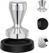 Akcesoria i części do ekspresów do kawy - Tamper do kawy 51 mm ubijak stal nierdzewna z matą podstawką solidny mocny - miniaturka - grafika 1