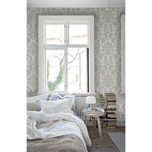 Flizelina tapeta Kwiatowy wzór adamaszek 208x146cm - Tapety - miniaturka - grafika 1