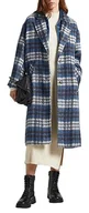 Płaszcze damskie - Pepe Jeans Damski płaszcz Runna Hairy Checks, Wielobarwny (Multi), L - miniaturka - grafika 1