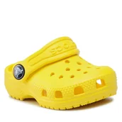 Buty dla dziewczynek - Klapki Crocs Classic Clog T 206990 Żółty - miniaturka - grafika 1