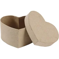 Dekoratorstwo - Pudełko z papier-mache, Serce - miniaturka - grafika 1