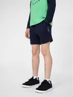 Spodenki damskie - 4F Szorty sportowe 4FJSS23TSHOM049 Granatowy Regular Fit - miniaturka - grafika 1