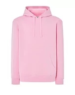 Bluzy męskie - Bluza dresowa  męska z kapturem kolor różowy roz.XL - miniaturka - grafika 1
