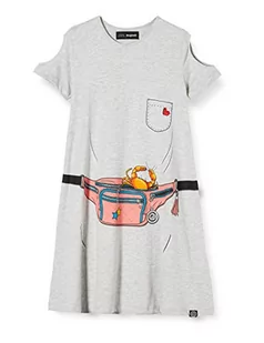 Desigual Dziewczęca sukienka Vest_Emma, szary (Gris Vigore Medio 2003), 116 cm - Sukienki - miniaturka - grafika 1