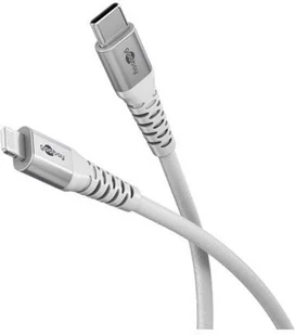 Kabel tekstylny Lightning USB-C z metalowymi złączami, 0,5 m - Długość kabla 0.5 m - Kable USB - miniaturka - grafika 1