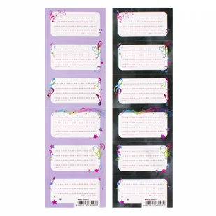 NAKLEJ NA ZESZYT MUSIC STK PB A 25 25/2500 - Zabawki kreatywne - miniaturka - grafika 1