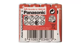 Panasonic 4 X Bateria Cynkowo-Węglowa R6 AA (Taca) - Baterie i akcesoria - miniaturka - grafika 2
