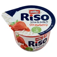 Desery mleczne - Müller Riso Deser mleczno-ryżowy truskawka 200 g - miniaturka - grafika 1