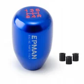 Gałki zmiany biegów - Uniwersalna Gałka Zmiany Biegów Aluminiowa 5-BIEGÓW Niebieska - miniaturka - grafika 1