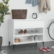 Szafki na buty - Lumarko Szafka na buty, wysoki połysk, biała, 70x36x60 cm - miniaturka - grafika 1