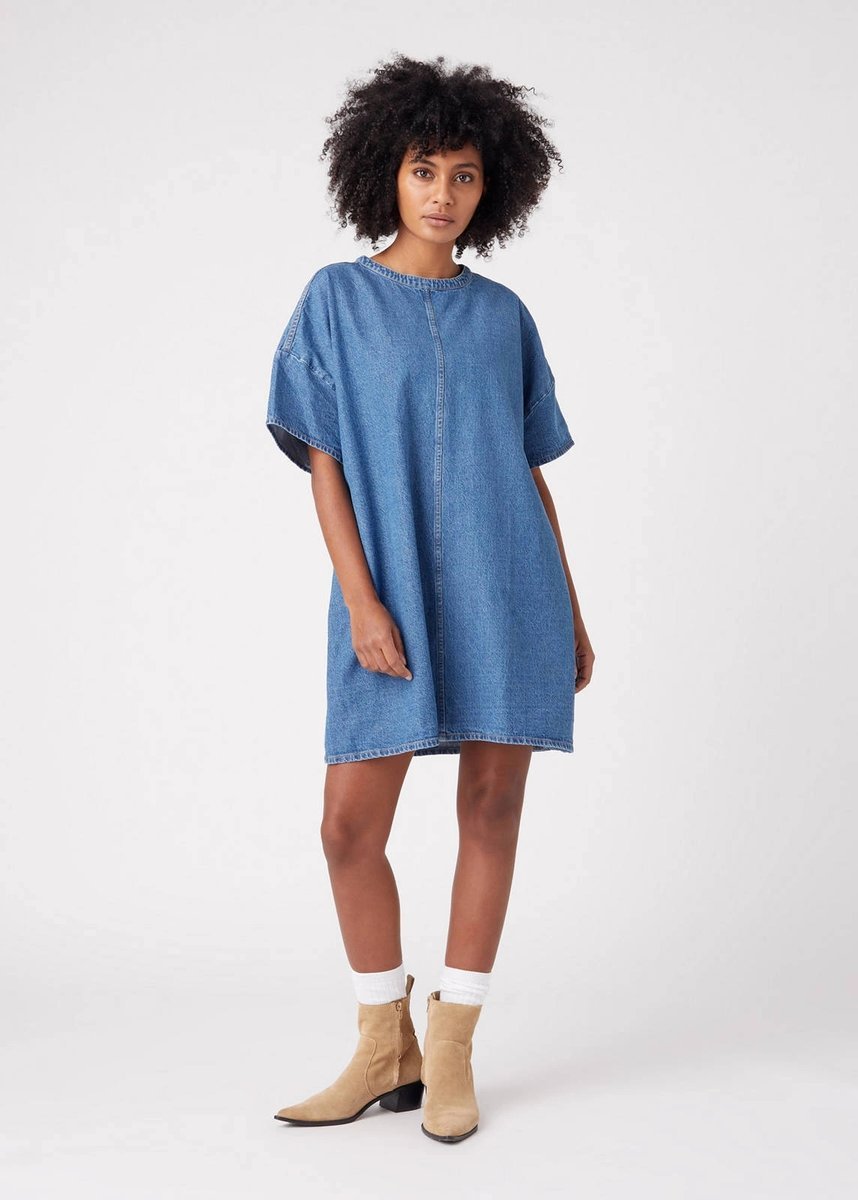 WRANGLER OVERSIZED DENIM DRESS W9P1LLX8E S