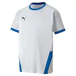 Koszulki dla chłopców - PUMA Puma TeamGOAL 23 Jersey chłopięcy T-shirt biały Puma White-electric Blue Lemonade 116 704160 - grafika 1