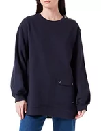 Bluzy damskie - BOSS Bluza damska, niebieska (Open Blue), XS (DE) - miniaturka - grafika 1