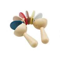 Instrumenty muzyczne dla dzieci - Plan Toys Klekotka - barwy sadu - miniaturka - grafika 1