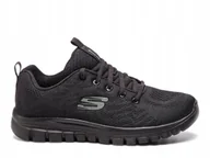 Buty sportowe damskie - Buty Damskie Skechers 12615WBBK Graceful Get Connected Czarne 41 - miniaturka - grafika 1