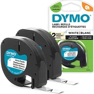 Etykiety do drukarek - Dymo Plastikowe Etykiety, Czarny/Biały, 2 Sztuki - miniaturka - grafika 1