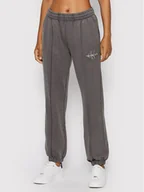 Spodnie sportowe damskie - Calvin Klein Jeans Spodnie dresowe J20J218464 Szary Regular Fit - miniaturka - grafika 1