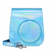 Akcesoria fotograficzne - Instax-FUJIFILM, pokrowiec do aparatu, Instax Mini 11 / Niebieski Połysk - miniaturka - grafika 1