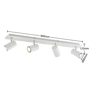 Lindby Joffrey spot sufitowy, 4-pkt. 80 cm, biały - Lampy sufitowe - miniaturka - grafika 3