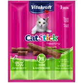 Przysmaki dla psów - Vitakraft VITAKRAFT Kabanosy Cat Stick z kurczakiem i trawą dla kota 3x18g 43157-uniw - miniaturka - grafika 1