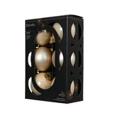 Bombki - Bombki szklane mix emalia/mat 8 cm perłowe 6 szt. - miniaturka - grafika 1