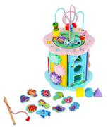 Zabawki interaktywne dla dzieci - BamBam, Drewniana kostka, zabawka edukacyjna dla dzieci - miniaturka - grafika 1