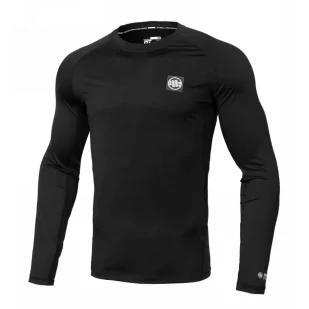 Longsleeve Rashguard Pit Bull Performance Pro plus New Logo - Czarny - Odzież taktyczna i umundurowanie - miniaturka - grafika 1