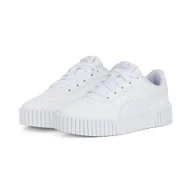 Buty trekkingowe dziecięce - Dziecięce sneakersy Carina 2.0 PUMA White Silver Gray - miniaturka - grafika 1