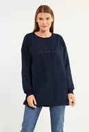Bluzy damskie - Bluza damska z napisem - Monnari - miniaturka - grafika 1