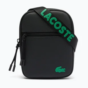 Saszetka męska Lacoste NH4679TX jacquard webbing noir | WYSYŁKA W 24H | 30 DNI NA ZWROT - Torebki damskie - miniaturka - grafika 1