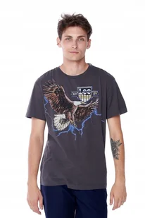 LEE BIKER TEE WASHED BLACK L60CFEON M - Koszulki męskie - miniaturka - grafika 1