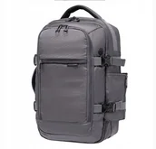 Plecaki - Bagaż Podręczny Do Samolotu Plecak Szary Miejski Puccini Lekki Nowy - miniaturka - grafika 1