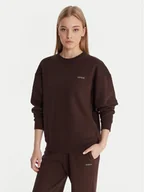 Bluzy damskie - Guess Bluza V6RQ13 K9V31 Brązowy Regular Fit - miniaturka - grafika 1