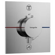 Baterie podtynkowe - HANSGROHE 15572000 ShowerSelect Comfort E Bateria termostatyczna, podtynkowa do 2 odbiorników Chrom - miniaturka - grafika 1