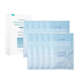 Super Aquagel Oasis Ampoule Mask nawilżająca i łagodząca maska w płachcie - Maseczki do twarzy - miniaturka - grafika 1