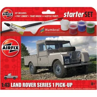 Samochód AIRFIX Starter Set Land Rover Series 1 A55012 - Kolekcjonerskie modele pojazdów - miniaturka - grafika 1