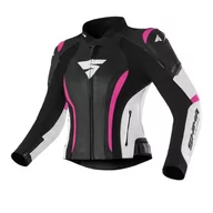 Odzież motocyklowa - SHIMA Miura 2.0 kurtka motocyklowa, skórzana, damska kurtka sportowa z tyłu, łokcie, ochraniacze na ramiona, perforowana skóra, do 2-częściowego garnituru (40, różowa) - miniaturka - grafika 1