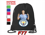 Torby szkolne - WOREK SZKOLNY NA WF SPORTOWY ERLING HAALAND PIŁKARZ CITY - IMIĘ - miniaturka - grafika 1