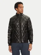 Kurtki męskie - Guess Kurtka z imitacji skóry M4BL28 WGJ60 Czarny Regular Fit - miniaturka - grafika 1