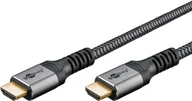 Kable komputerowe i do monitorów - Goobay 64998 kabel HDMI 15 m HDMI Typu A (Standard) Czarny, Srebrny 64998 - miniaturka - grafika 1