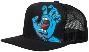 czapka ęca SANTA CRUZ YOUTH SCREAMING HAND CAP Black - Czapki dla dzieci - miniaturka - grafika 1